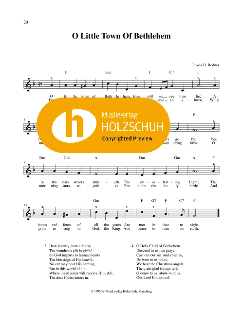 O Little Town Of Bethlehem